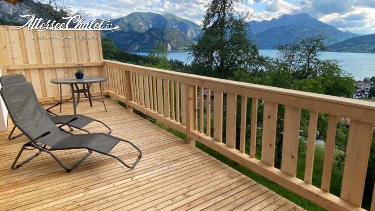 Attersee-Chalet Angermann Familie Spalt Steinbach am Attersee Buitenkant foto