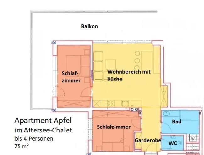 Attersee-Chalet Angermann Familie Spalt Steinbach am Attersee Kamer foto