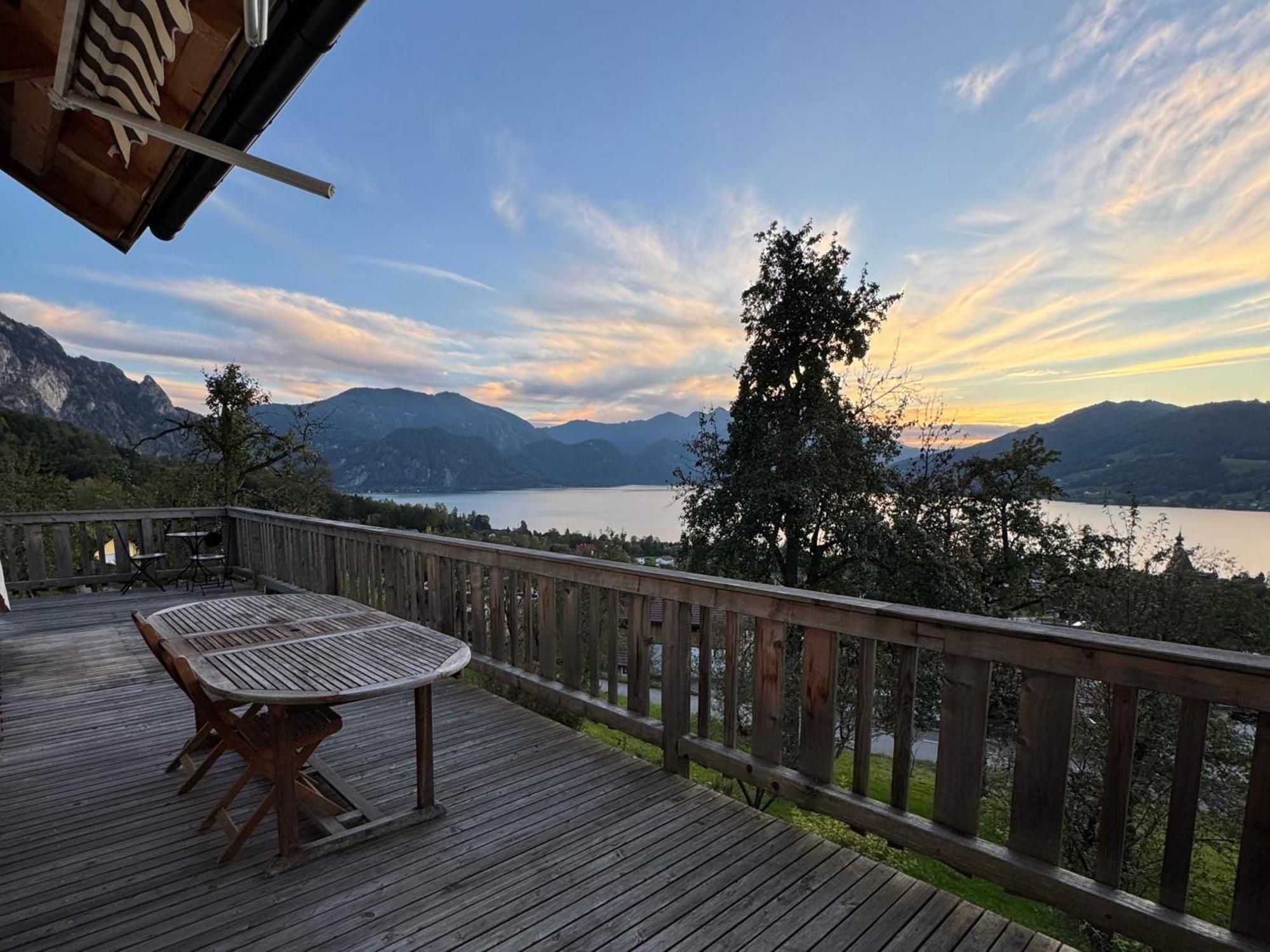 Attersee-Chalet Angermann Familie Spalt Steinbach am Attersee Buitenkant foto